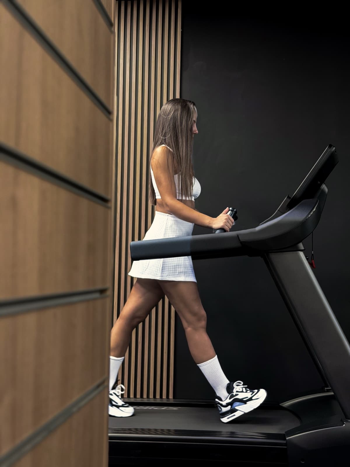 Training on a treadmill at a GymVault gym
